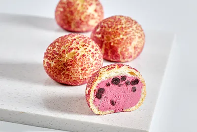 蓝莓冰麻薯