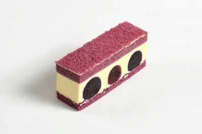 蓝莓奶冻长切